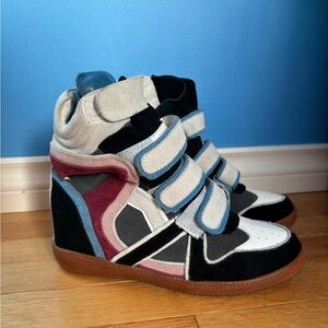 Isabel Marant Multicolor Wedge Sneakers